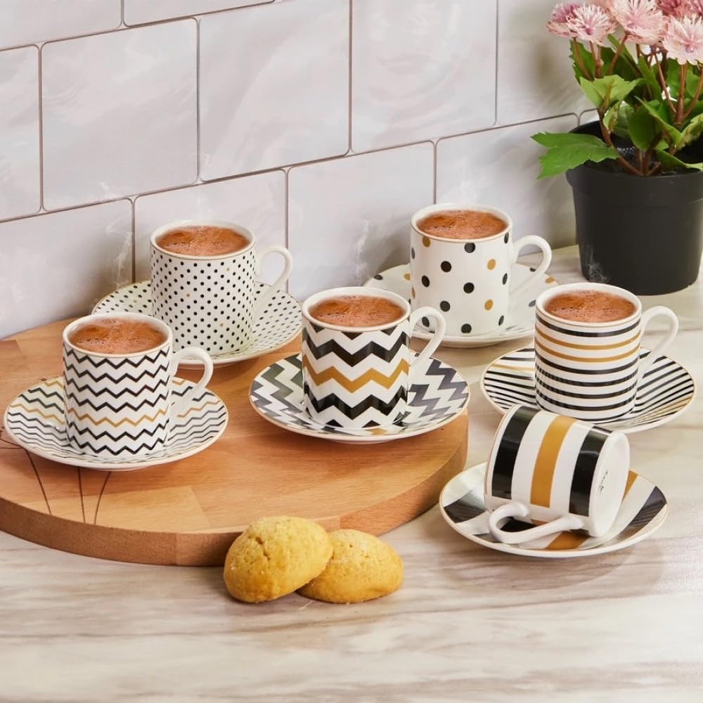KARACA NOSSA COFFEE CUPS SET OF 6