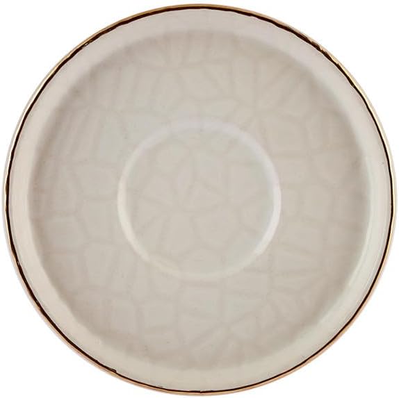 KARACA Calvin Tea Plate 12 cm, Soy Sauce, Wasabi, Serving Small Appetizers at The Buffet Well Suitable Ekru