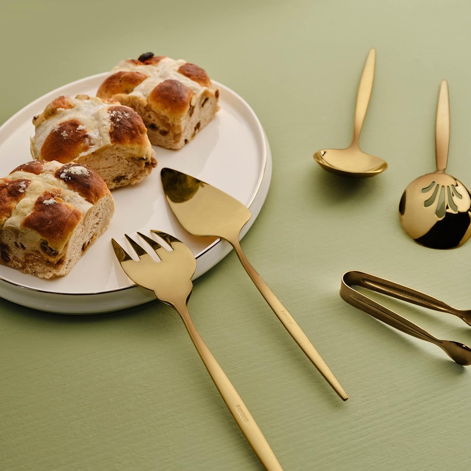 KARACA Orion Matte Gold 7 PIECE Service Set