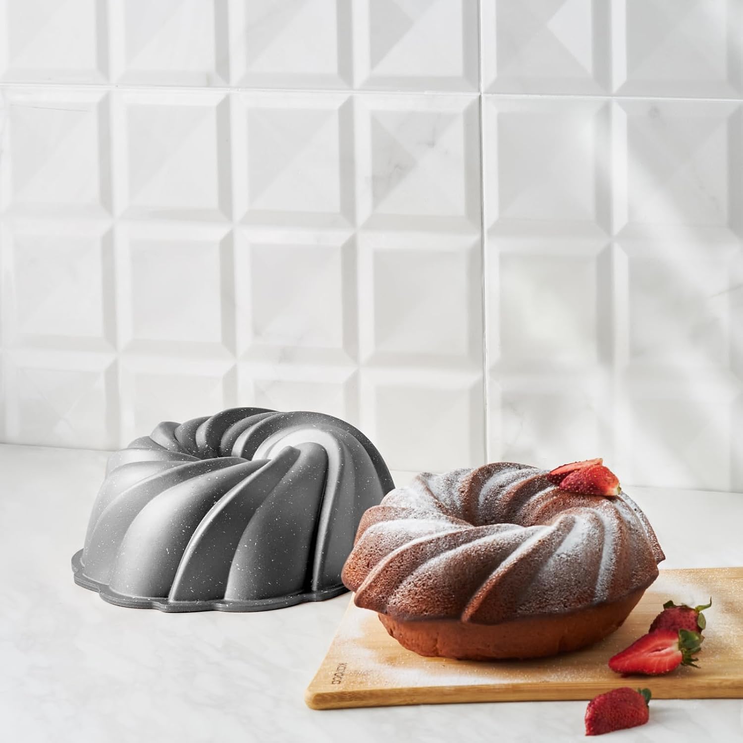 KARACA Cake Pro Decorative Cake Tin 24cm Anthracite