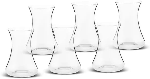 KARACA Beykoz 6-Piece Tea Glass Set for 6 People, 90ml