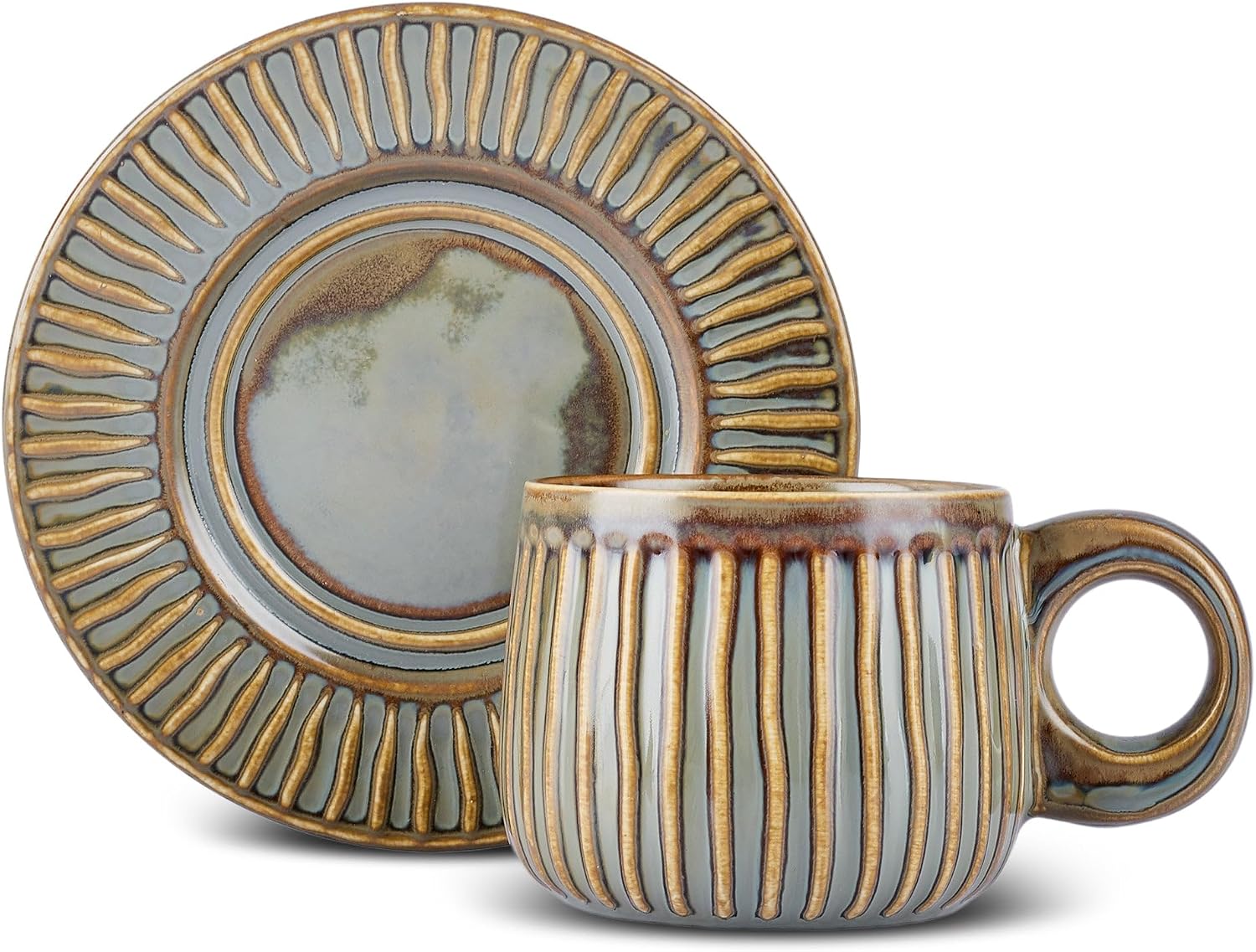 KARACA Arthur Green & Blue Tea Cup 260ml